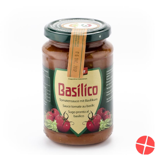 Vanadis Sauce Tomaten Basilico Glas 340g