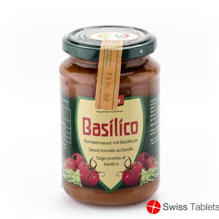 Vanadis Sauce Tomaten Basilico Glas 340g buy online