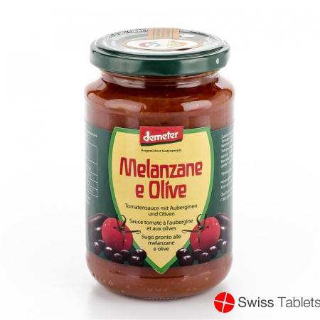 Vanadis Sauce Tomaten Melanzane E Olive Glas 340g buy online