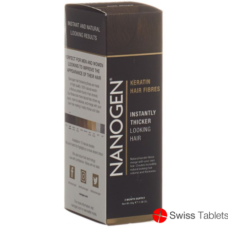 Nanogen Thickening Fibers dark brown 30g
