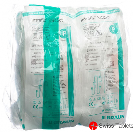 Intrafix SafeSet 180cm with check valve 10 pcs