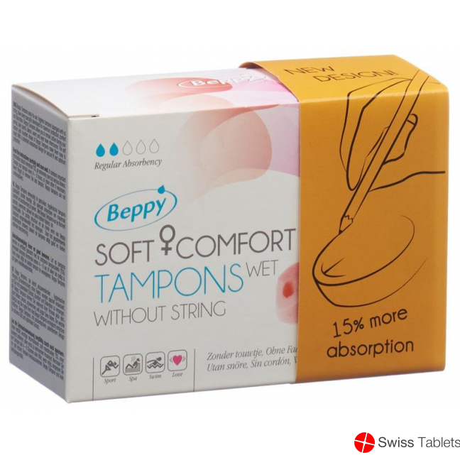 Beppy Soft Comfort Tampons Wet 2 Stück buy online