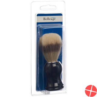 Belleage shaving brush natural bristles plastic handle