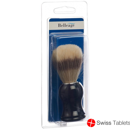 Belleage shaving brush natural bristles plastic handle buy online