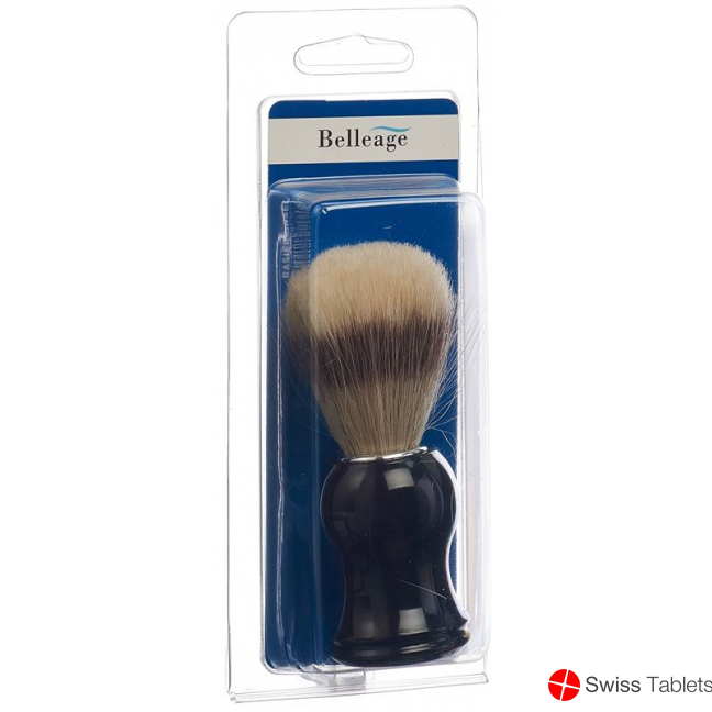Belleage shaving brush natural bristles plastic handle buy online
