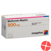 Metformin Mepha Lactab 500 mg 50 pcs