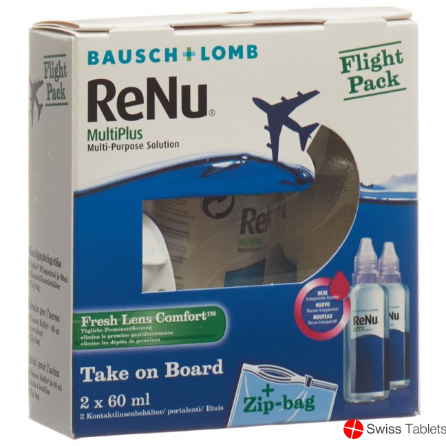 Bausch Lomb Renu Multi Plus Flight Pack 2 x 60 ml