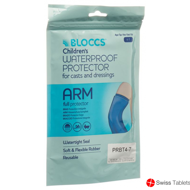 Bloccs bath and shower water protection for the arm 17-28 / 51cm child