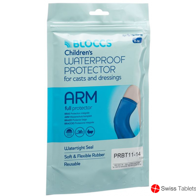 Bloccs bath and shower water protection for the arm 20-33 / 66cm child