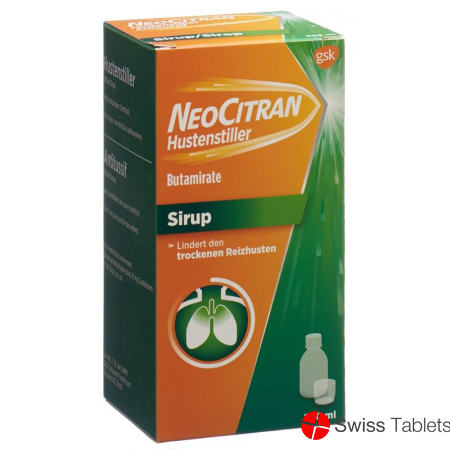 NeoCitran cough suppressants syrup 15 mg / 10 ml 200 ml Glasfl
