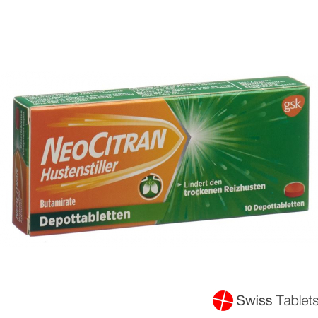 NeoCitran cough suppressants Depottabl 50 mg 10 pcs
