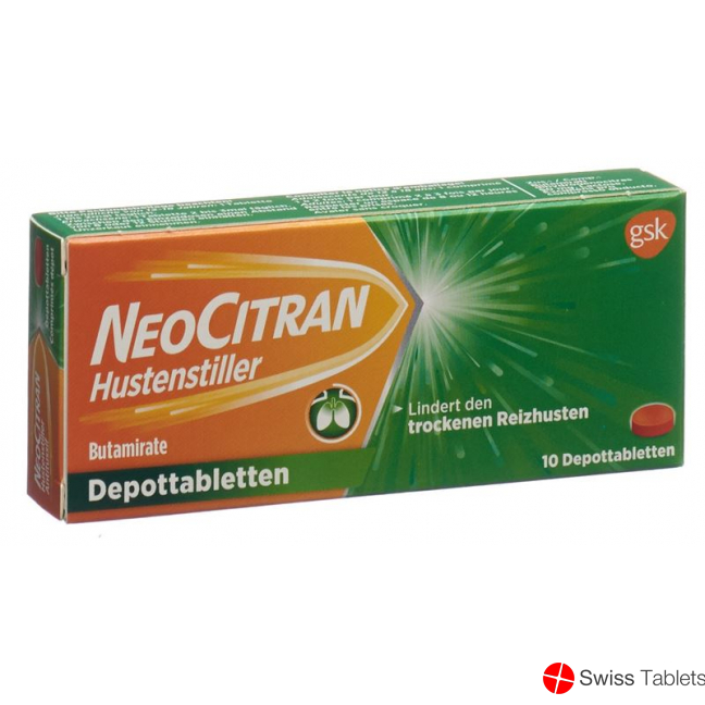 NeoCitran cough suppressants Depottabl 50 mg 10 pcs