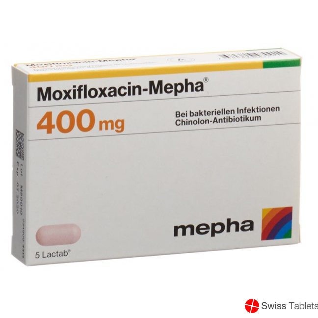 Moxifloxacin Mepha Lactab 400 mg 5 pcs