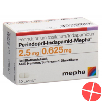 Perindopril indapamide Mepha Lactab 2.5 / 0625 mg Ds 30 pcs