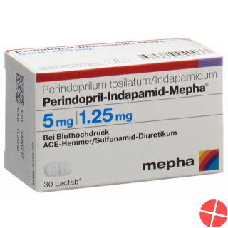 Perindopril indapamide Mepha Lactab 5 / 1.25 mg Ds 30 pcs