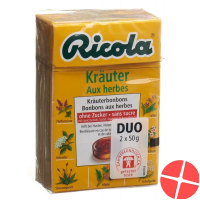 Ricola herbal sweets without sugar Box 2 x 50 g