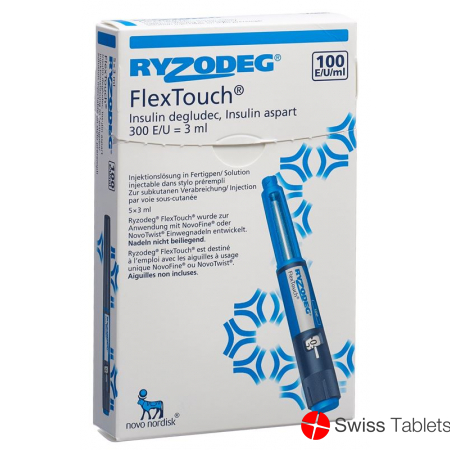 Ryzodeg Flex Touch Inj Lös 5 Fertpen 3 ml