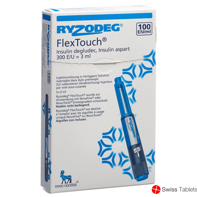Ryzodeg Flex Touch Inj Lös 5 Fertpen 3 ml