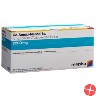 Co-amoxi Mepha Trockensubstanz 2200mg Durchstechflasche 10 Stück