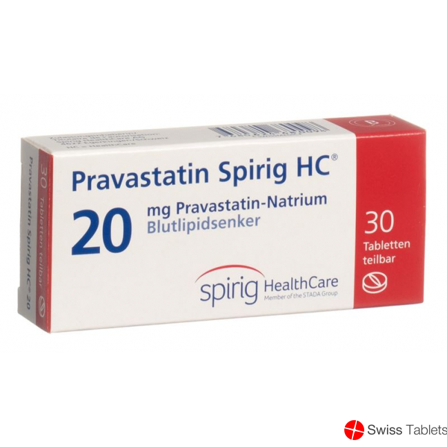 Pravastatin Spirig HC tbl 20 mg 30 pcs