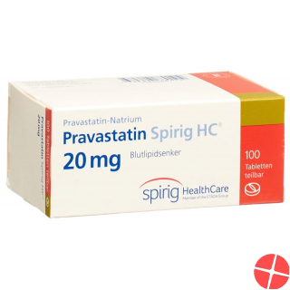 Pravastatin Spirig HC tablets 20 mg 100 pcs