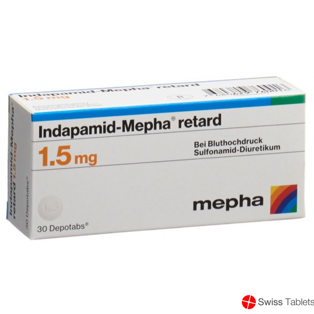 Indapamide Mepha retard Depotabs 1.5 mg 30 pcs