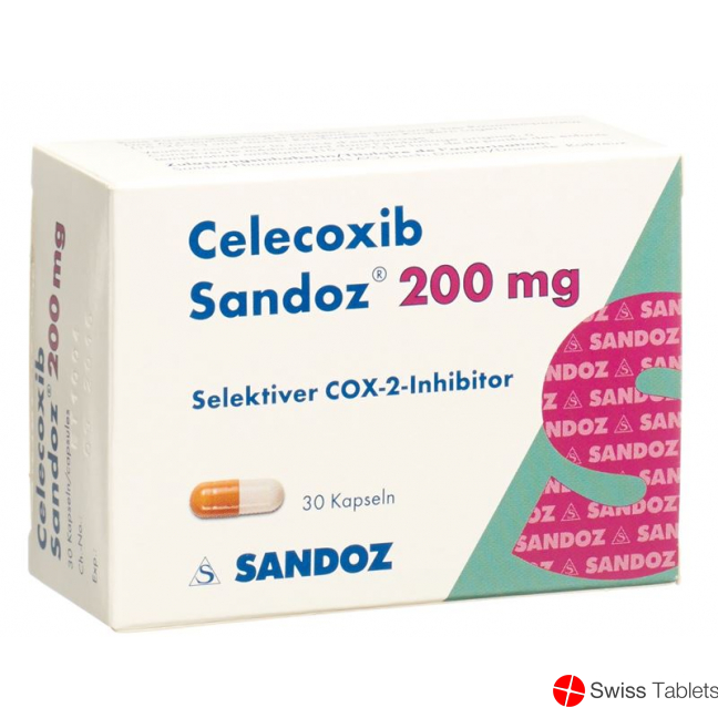 Celecoxib Sandoz Kaps 200 mg 30 pcs Celecoxib Sandoz Kaps 200 mg 30 pcs