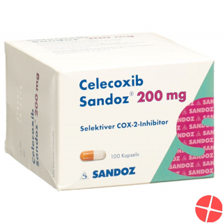 Celecoxib Sandoz Kaps 200 mg 100 pcs Celecoxib Sandoz Kaps 200 mg 100 pcs