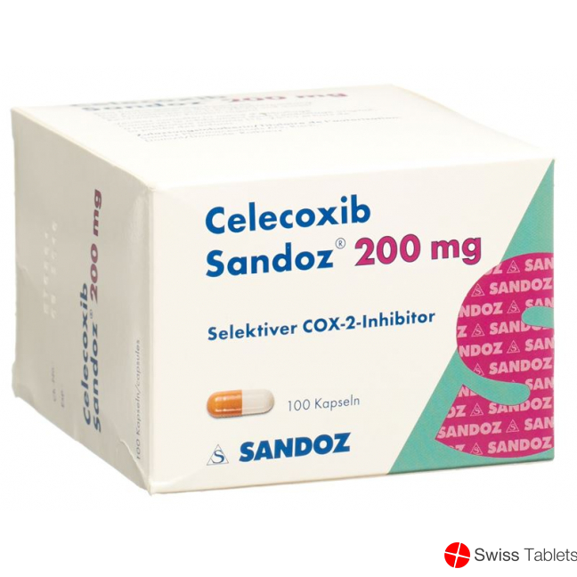 Celecoxib Sandoz Kaps 200 mg 100 pcs Celecoxib Sandoz Kaps 200 mg 100 pcs