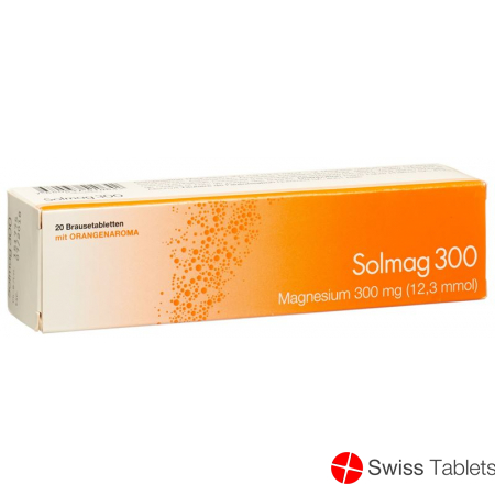 Solmag 300 Brausetabl orange flavor Ds 20 pcs