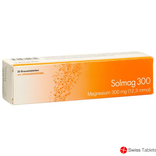 Solmag 300 Brausetabl orange flavor Ds 20 pcs