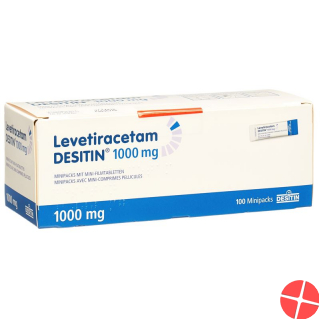 Levetiracetam 1000 mg 100 tablets mini packs