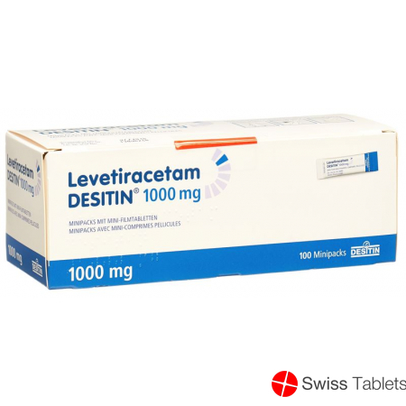 Levetiracetam 1000 mg 100 tablets mini packs