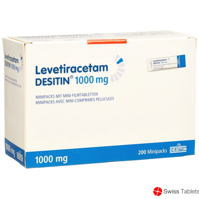 Levetiracetam 1000 mg 200 tablets