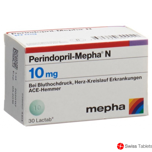 Perindopril Mepha N Lactab 10 mg Ds 30 pcs