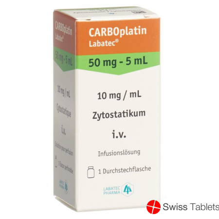 Carboplatin Labatec 50 mg / 5ml Durchstf 5 ml