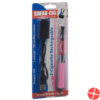 Break Cig E-Cigarette Refillable Pink F
