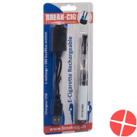Break Cig E-Cigarette Refillable White F