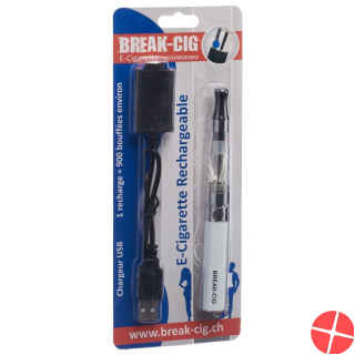 Break Cig E-Cigarette Refillable White F