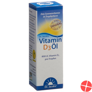 Dr. Jacob's Vitamin D3 Öl 20ml Dr. Jacob's Vitamin D3 Öl 20ml