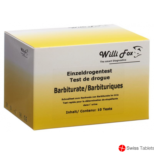 Willi Fox Drug Test Barbiturates individual urine 10 pcs