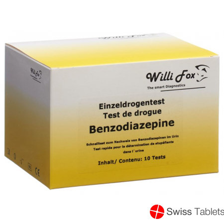 Willi Fox Drug Test Benzodiazepines individual urine 10 pcs