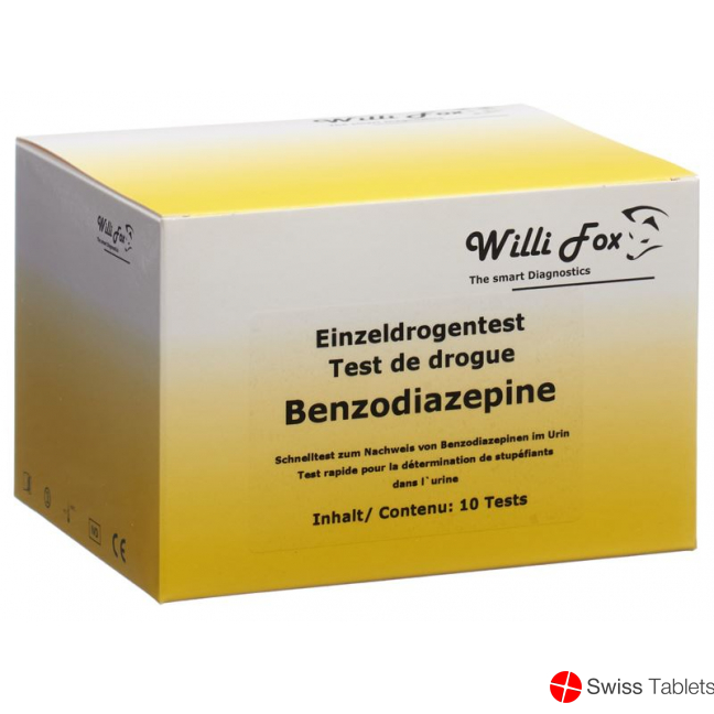 Willi Fox Drug Test Benzodiazepines individual urine 10 pcs