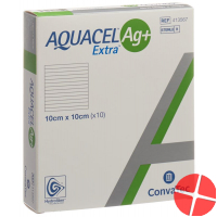 AQUACEL Ag + Extra compress 10x10cm 10 pcs