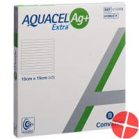 AQUACEL Ag + Extra compress 15x15cm 5 pcs