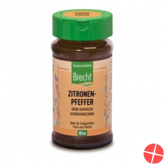 Brecht Zitronenpfeffer Bio Glas 40g