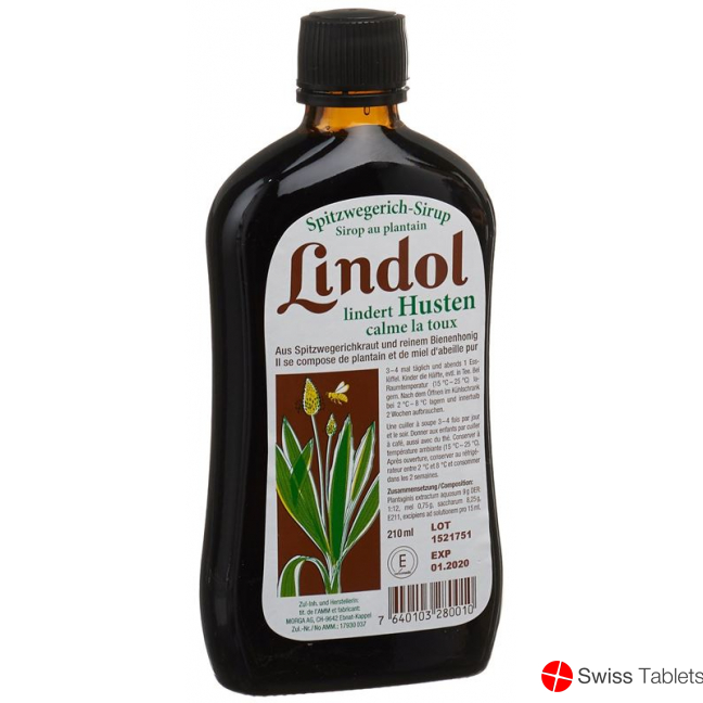 Lindol Plantain syrup Fl 210 ml