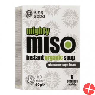 King Soba Mighty Miso Suppe Instant Edam Bio 6x 10g