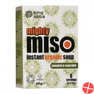 King Soba Mighty Miso Suppe Instant Kuerb Bio 6x 10