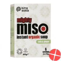 King Soba Mighty Miso Suppe Instant Tofu Bio 6x 10g